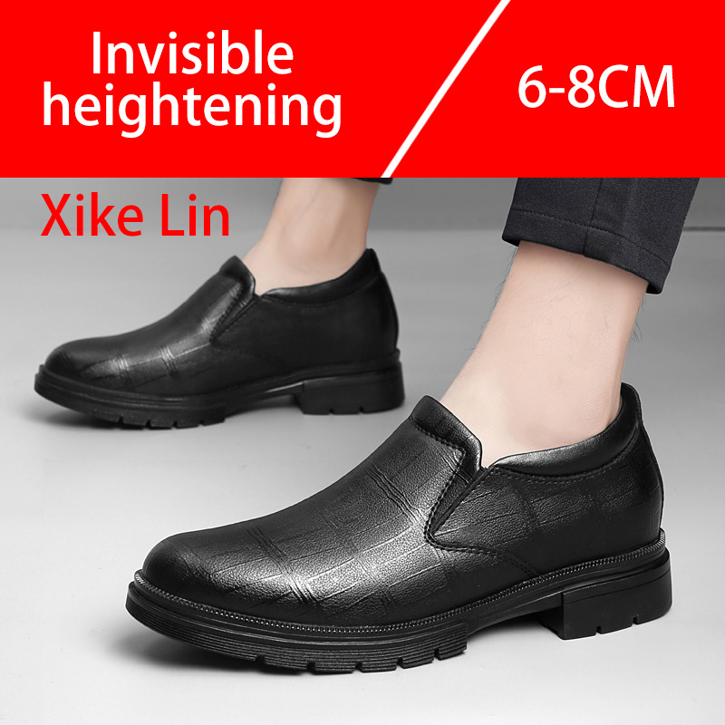 Casual Men's Leather Shoes Com - Men'S Shoes Increase Height recension och pris