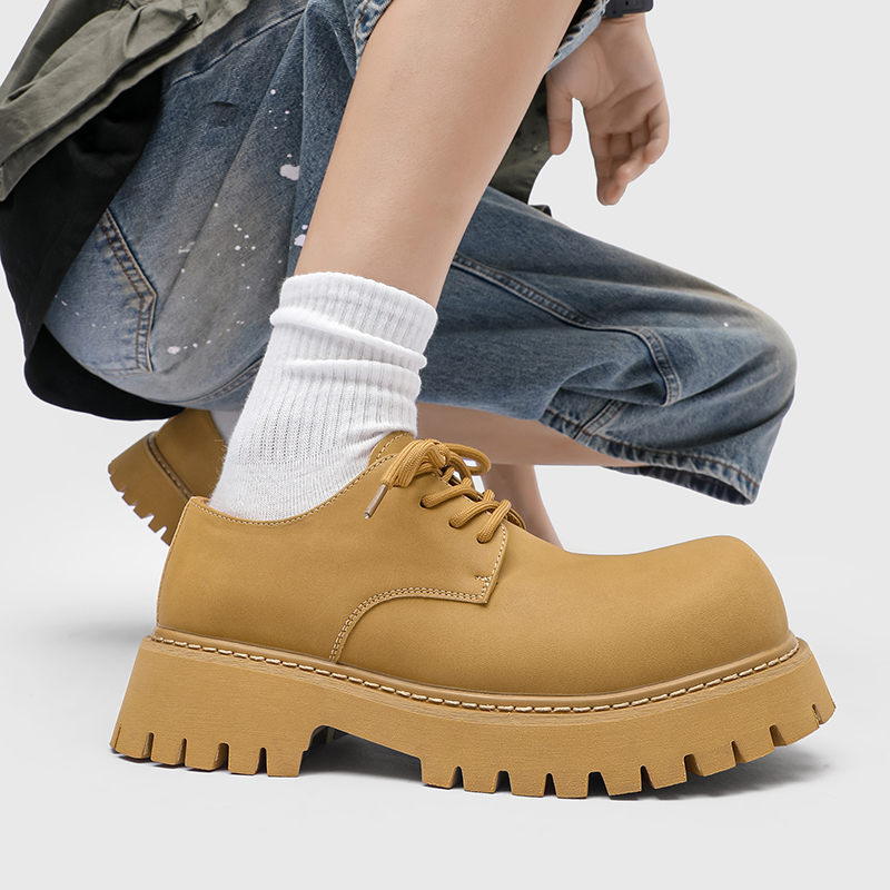 Men's Spring Autumn Thick Sole - Men'S Shoes Increase Height recension och pris