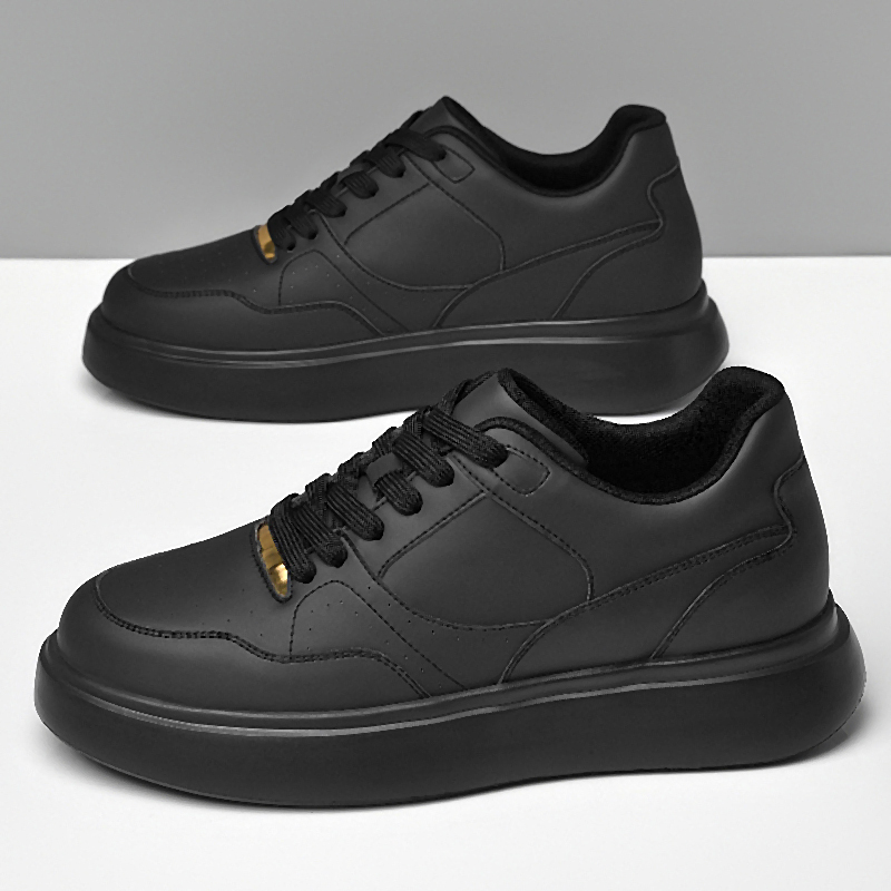 Men Solid Faux Leather Skate S - Men'S Shoes Increase Height recension och pris